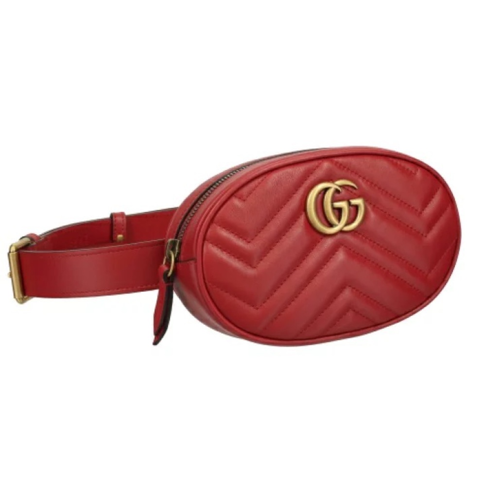 ❤️✨GORGEOUS ✨❤️ GUCCI BUM WAIST LEATHER ZIPPER BAG - Picture 2 of 16